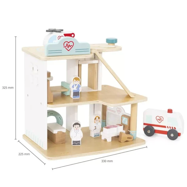 Mentőállomás kiegészítőkkel - Viga Toys - Image 2