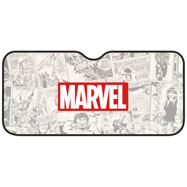 Marvel alumínium autós napellenző, napvédő első szélvédőre 130x70 cm