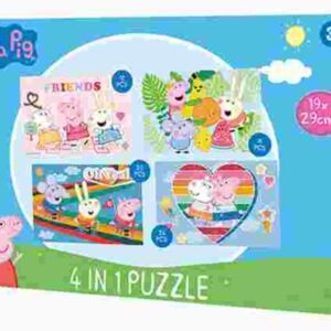 Peppa malac Friends puzzle 4 az 1-ben – Játékmancs