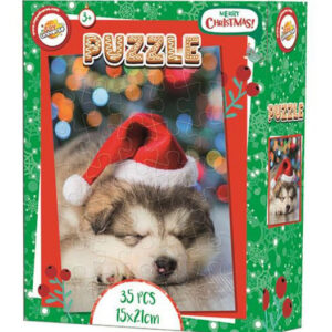 Karácsonyi, Husky mini puzzle 35 db-os