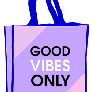 Good Vibes Only shopping bag 34 cm