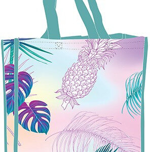 Ananász hologrammos shopping bag 34 cm