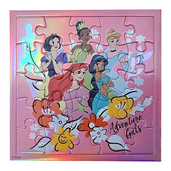 Disney Hercegnők Adventure 25 db-os hologrammos puzzle meghívóval - Image 2