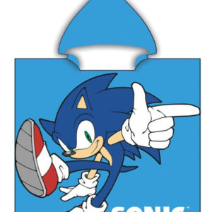 Sonic a sündisznó Dude strand törölköző poncsó 55x110 cm (Fast Dry)
