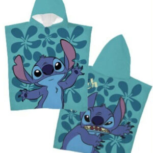 Disney Lilo és Stitch, A csillagkutya Little Mischief strand törölköző poncsó 55x110 cm (Fast Dry)