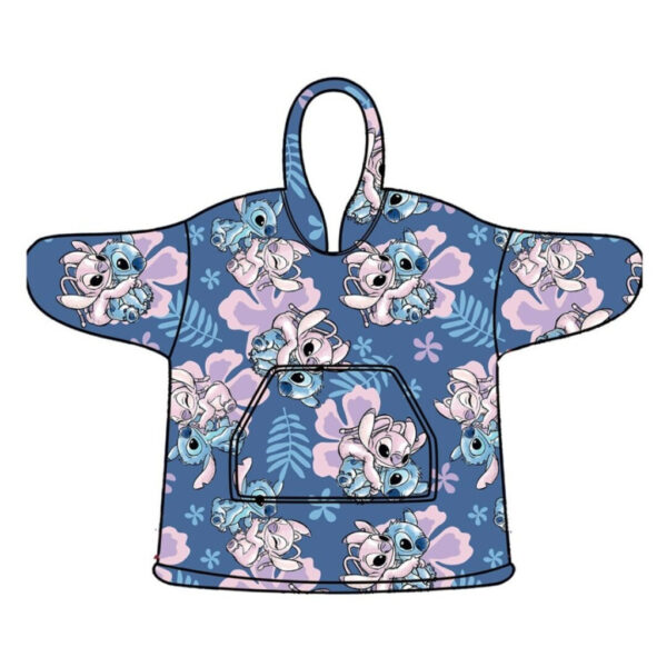 Disney Lilo és Stitch, A csillagkutya Hibiscus belebújós plüss polár takaró, poncsó 3-6 év - Image 2