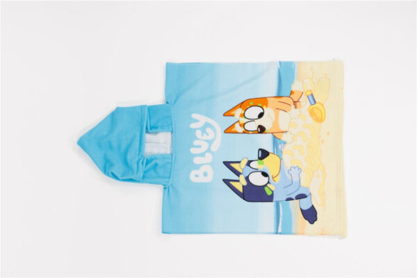 Bluey Sandcastle strand törölköző poncsó 55x110 cm (Fast Dry) - Image 4