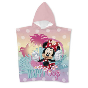 Disney Minnie Happy Days strand törölköző poncsó 55x110 cm (Fast Dry)