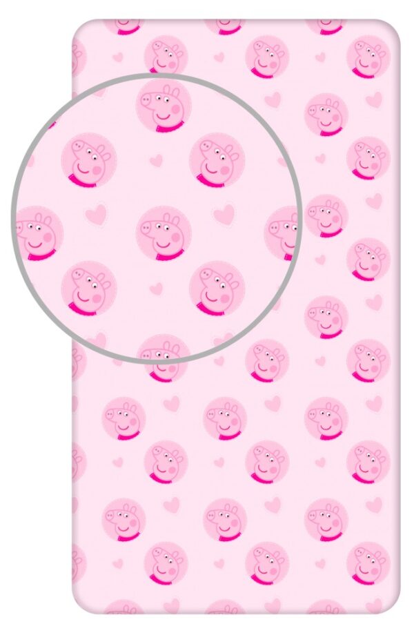 Peppa malac Hearts gumis lepedő 90x200 cm