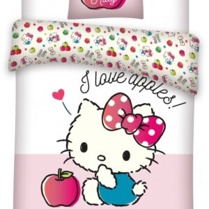 Hello Kitty gyerek, ovis ágyneműhuzat 100×135 cm, 40×60 cm