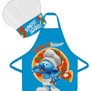 Hupikék törpikék Smurfilicious gyerek kötény 2 darabos szett