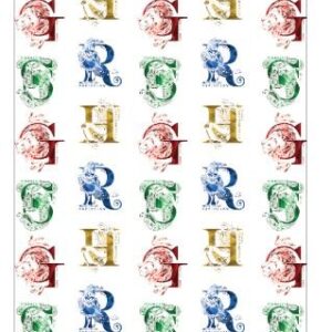 Harry Potter Initials gumis lepedő 90x200 cm