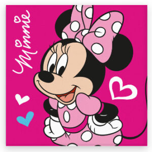 Disney Minnie Love kéztörlő, arctörlő, törölköző 30x30cm