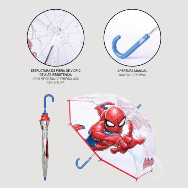 Pókember Rain Crawler gyerek átlátszó esernyő Ø71 cm - Image 4