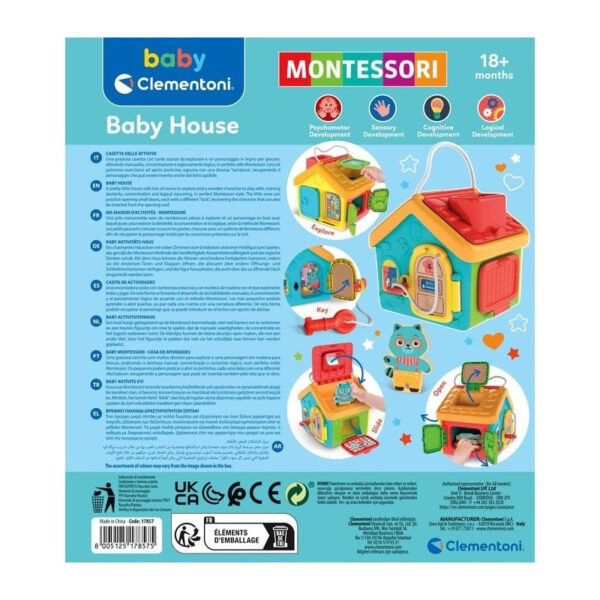 Kulcsos házikó Montessori készségfejlesztő játék Clementoni - Image 3
