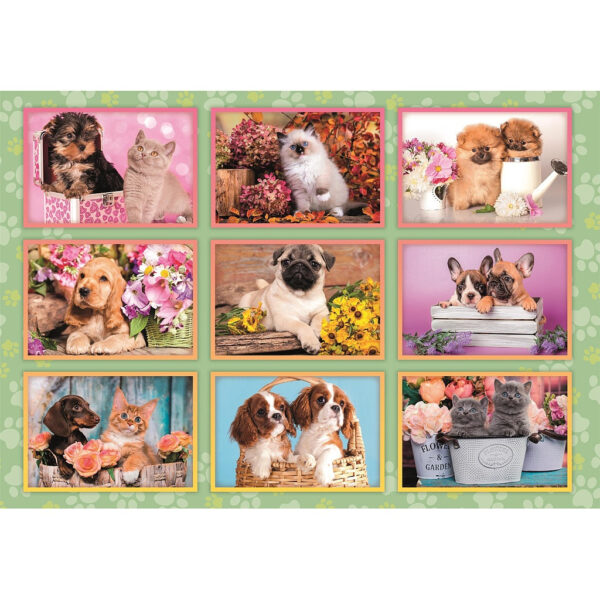 Állatos Puppies Collage 180 db-os puzzle Clementoni - Image 2
