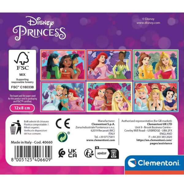 Disney Hercegnők Bonding mesekocka 6 db-os Clementoni - Image 2