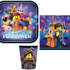 Lego kaland Movie party szett 32 db-os 23 cm-es tányérral