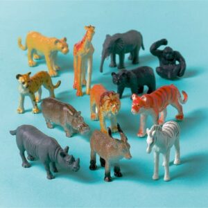 Dzsungel Wild műanyag figurák 12-os szett – Játékmancs