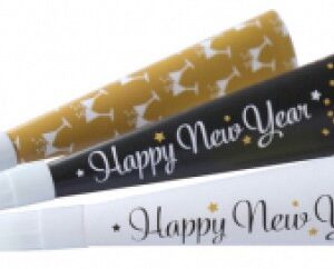 Happy New Year Golden Wishes trombita 3 db-os – Játékmancs