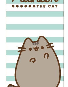 Pusheen Green fürdőlepedő, strand törölköző 70x140cm (Fast Dry)