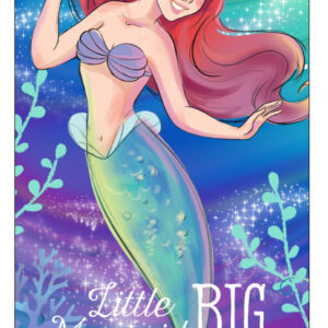 Disney Hercegnők, Ariel fürdőlepedő, strand törölköző 70*140cm (Fast Dry)
