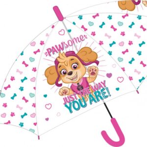 Mancs Őrjárat Way gyerek átlátszó félautomata esernyő Ø74 cm – Játékmancs