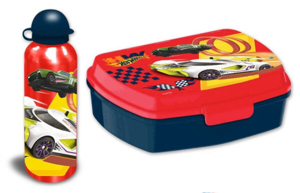 Hot Wheels szendvicsdoboz + alumínium kulacs szett - Image 2