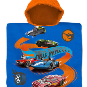 Hot Wheels Highway strand törölköző poncsó 60x120 cm