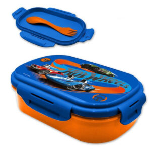 Hot Wheels szendvicsdoboz + evőeszköz szett