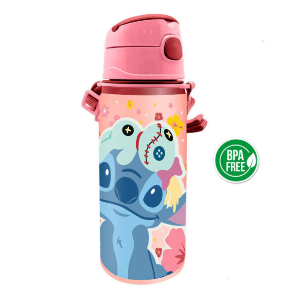 Disney Lilo és Stitch, A csillagkutya alumínium kulacs akasztóval 600 ml - Image 2