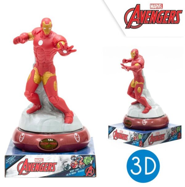 Bosszúállók Éjjeli lámpa, éjszakai fény LED 3D - Image 2
