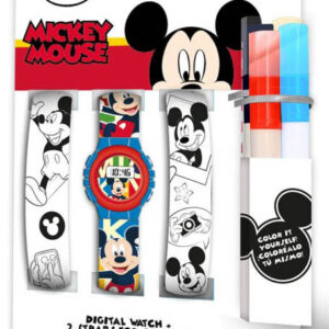 Disney Mickey Fun digitális karóra + színezhető óraszíj szett