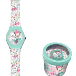 Disney Minnie Flower analóg karóra fém dobozban – Játékmancs