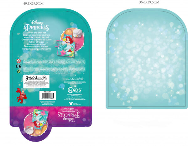 Disney Hercegnők, Ariel Curious gyerek kötény 2 darabos szett - Image 2