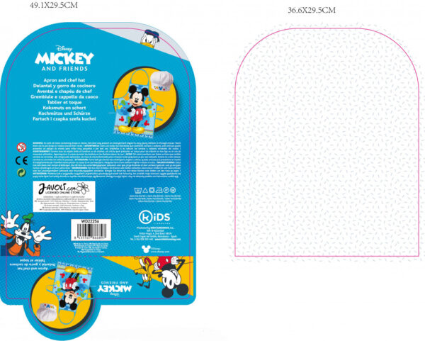 Disney Mickey Grinning Colors gyerek kötény 2 darabos szett - Image 2