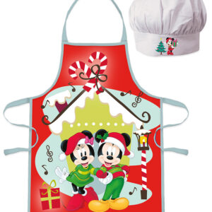 Disney Minnie and Mickey Karácsonyi gyerek kötény 2 darabos szett