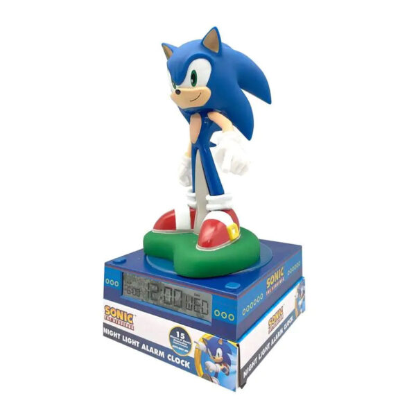 Sonic a sündisznó 3D éjszakai lámpa és ébresztőóra - Image 2