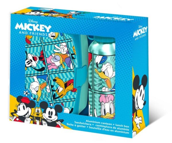 Disney Mickey Friends szendvicsdoboz + alumínium kulacs szett