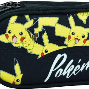 Pokémon Pika-Pika 2 rekeszes tolltartó 26 cm