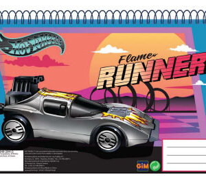 Hot Wheels Flame Runner A/4 spirál vázlatfüzet