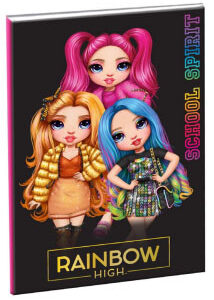 Rainbow High School B/5 vonalas füzet 40 lapos – Játékmancs