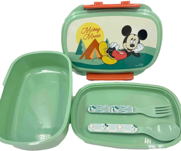 Disney Mickey Nature szendvicsdoboz + evőeszköz szett - Image 2
