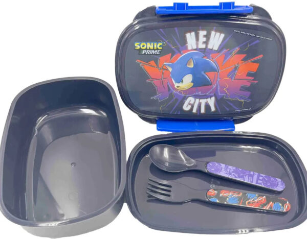 Sonic a sündisznó Get Me szendvicsdoboz + evőeszköz szett - Image 2