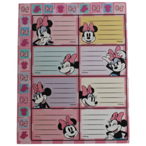 Disney Minnie Joy füzetcímke matricával 16 db-os – Játékmancs