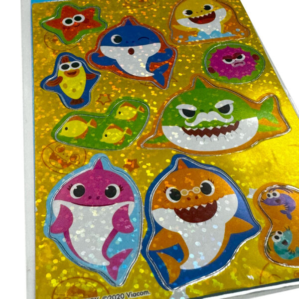 Baby Shark Aquatic hologrammos matrica szett - Image 2
