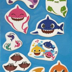 Baby Shark Aquatic pufi szivacs matrica szett