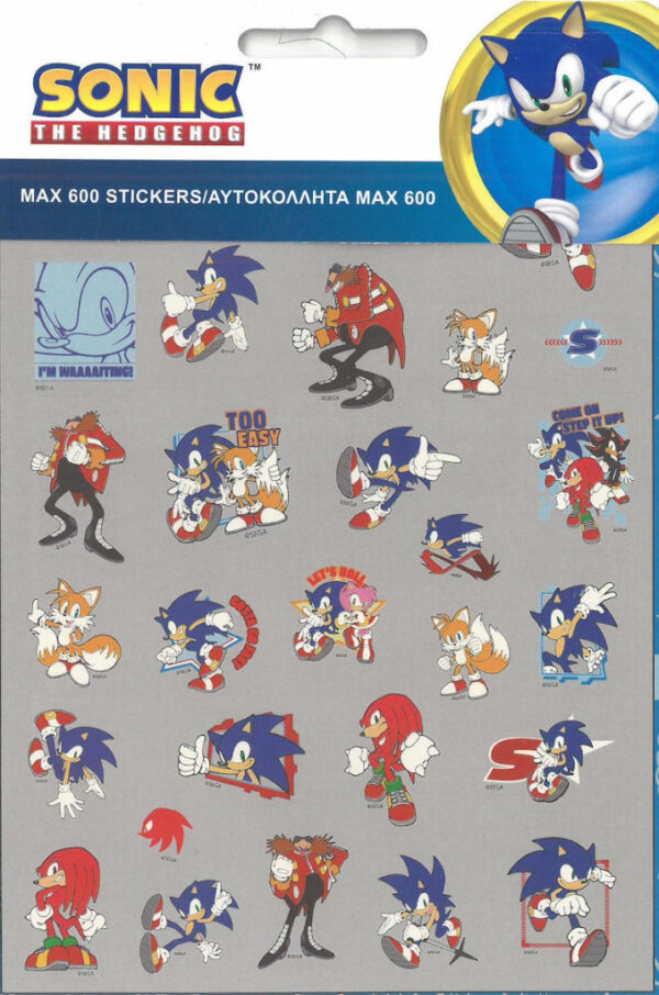 Sonic a sündisznó Fast 600 darabos matrica szett - Image 2