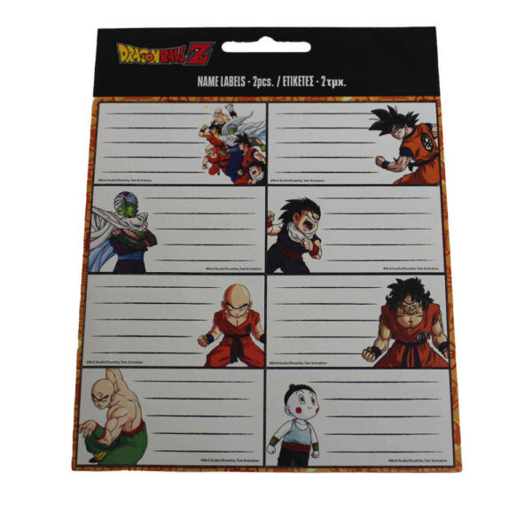 Dragon Ball Z-Fighter füzetcímke 16 db-os