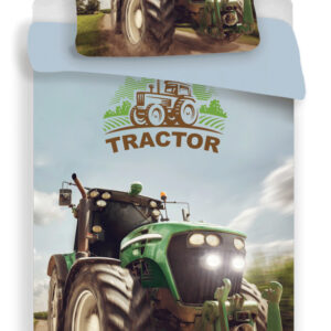 Traktor Green ágyneműhuzat 140×200cm, 70x90 cm microfibre